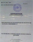 Statuts notariés